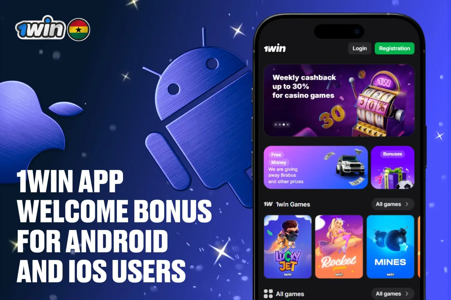 1win app welcome bonus