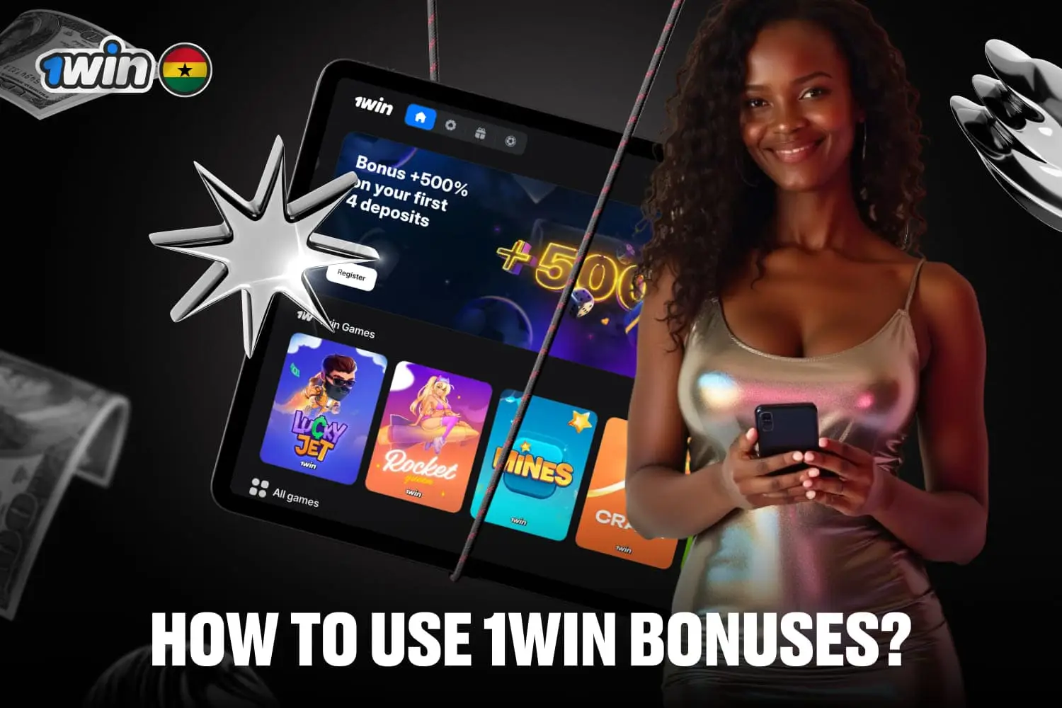 1win bonuses in Ghana